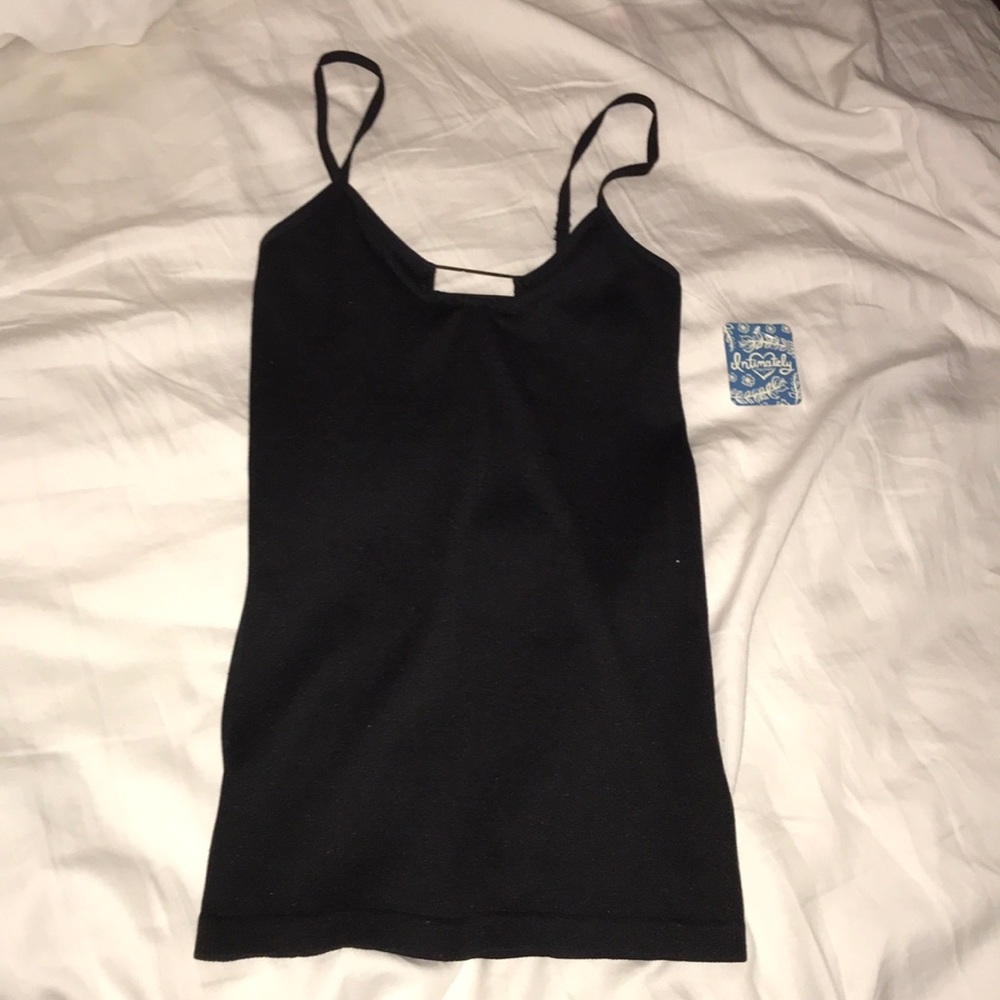 black tang top metallic band